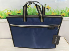Load image into Gallery viewer, GYM OX Zippered Document Bag Briefcase Waterproof Lightweight Handbag for Files Laptop Notebooks Stationary Business Trip

