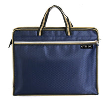 Load image into Gallery viewer, GYM OX Zippered Document Bag Briefcase Waterproof Lightweight Handbag for Files Laptop Notebooks Stationary Business Trip
