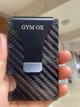 Load image into Gallery viewer, GYM OX Carbon Fiber Slim Wallet For Men - Front Pocket RFID Blocking Minimalist Wallet For Men
