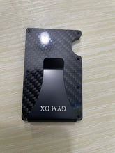 Load image into Gallery viewer, GYM OX Carbon Fiber Slim Wallet For Men - Front Pocket RFID Blocking Minimalist Wallet For Men
