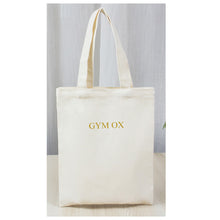 Load image into Gallery viewer, GYM OX Flax Handbag for Women, Shopping Bag, Tote Bag, Purse with Top Handle and Adjustable Strap, Beige
