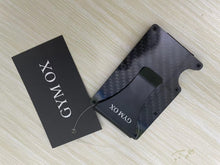 Load image into Gallery viewer, GYM OX Carbon Fiber Slim Wallet For Men - Front Pocket RFID Blocking Minimalist Wallet For Men
